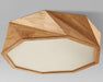 Arild Modern Scandinavian Angular Wooden Ceiling Lamp.