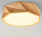 Arild Modern Scandinavian Angular Wooden Ceiling Lamp.