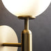 Art Deco Carlisle Glass Ball Brass Wall Light-DWHOME
