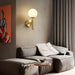 Art Deco Carlisle Glass Ball Brass Wall Light-DWHOME
