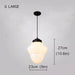 Art Deco Milk Glass Pendant Light - DWHOME