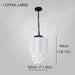 Art Deco Milk Glass Pendant Light - DWHOME