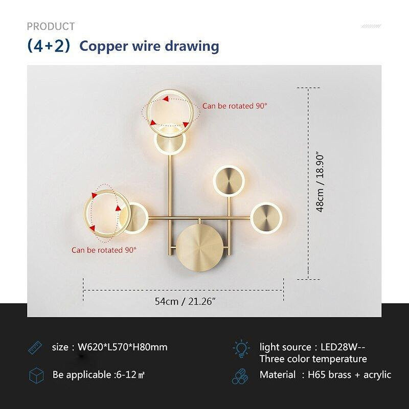 Lampe en cuivre Artpad-DWHOME