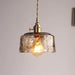 Aurelian Tinted Melted Glass Pendant Light.