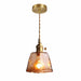 Aurelian Tinted Melted Glass Pendant Light.