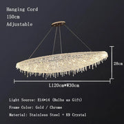 Alleri Crystal Chandelier For Dining Room-DWHOME