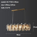 Lazzo Crystal Ceiling Chandelier.