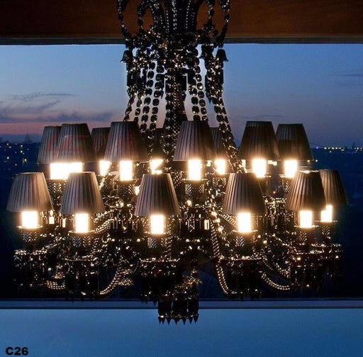 Baccarat Inspired Crystal Chandelier.