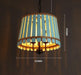 Barrel Style Wood LED Pendant Light.