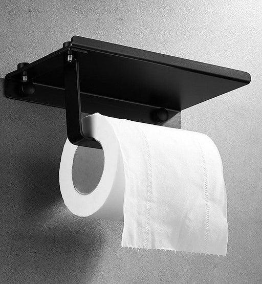 Bathroom Toilet Paper Holder Drill-Free Installation Aluminum Alloy Strong and Light Weight - DWHOME