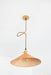 Baxter Leather Cone Shade Brass Fitting Pendant Light - DWHOME