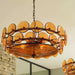 Solaris Disc Murano Chandelier-DWHOME