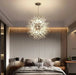 El Sol Crystal Dandelion Lighting Fixture.