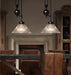 Bennet Ribbed Glass Shade Pulley Industrial Pendant Light.