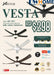 BESTAR dc ceiling fan VESTA 42inch 52inch ceiling fan with 36W LED tri-tone dimmable - DWHOME