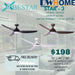 BESTAR MODEL STAR 3 36 / 46 / 56 Inch DC Motor Ceiling Fan with 3 tone LED Light - DWHOME