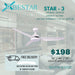 BESTAR MODEL STAR 3 36 / 46 / 56 Inch DC Motor Ceiling Fan with 3 tone LED Light - DWHOME