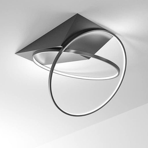 Betina Dual Angel Halo Rings Ceiling Lamp.