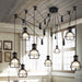 Bingham Caged Bulbs Industrial Pendant Light.