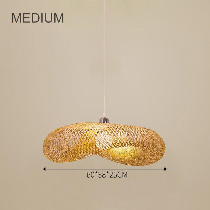 Birds Nest Rattan Bamboo Pendant Light.