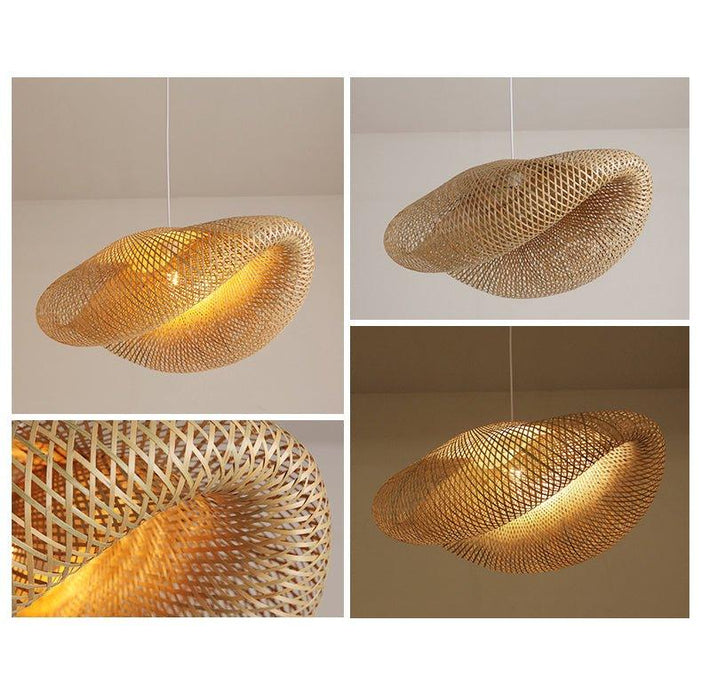 Birds Nest Rattan Bamboo Pendant Light.