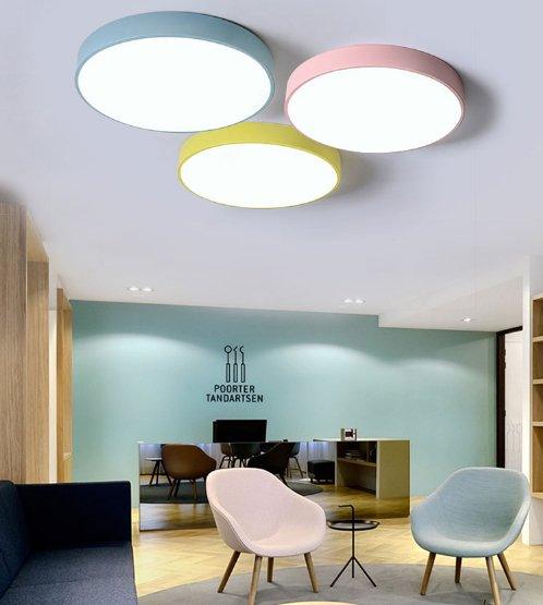 Birgitta Modern Nordic Pastel Colored Ceiling Light.