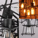 Bismuth Industrial Cube Cluster Pendant Light.