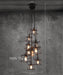 Bismuth Industrial Cube Cluster Pendant Light.