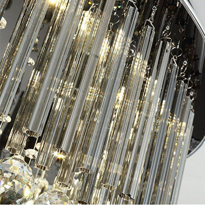 Black Crystal Luxury Rainfall Chandelier.