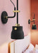 Black Hudson Wall Light-DWHOME