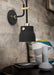 Black Hudson Wall Light-DWHOME