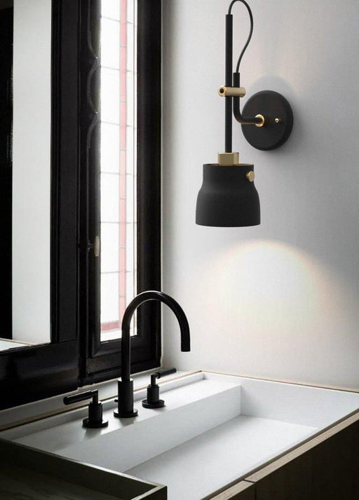 Black Hudson Wall Light.