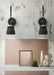 Black Hudson Wall Light-DWHOME