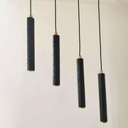 Black Lava A Concrete Minimalist Line Pendant Light-DWHOME