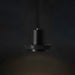 Black Lava C Concrete Minimalist Line Pendant Light.