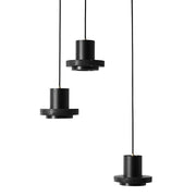 Black Lava C Concrete Minimalist Line Pendant Light-DWHOME