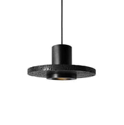 Black Lava C Concrete Minimalist Line Pendant Light-DWHOME