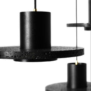 Black Lava C Concrete Minimalist Line Pendant Light-DWHOME