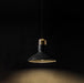 Black Lava D Concrete Minimalist Line Pendant Light.