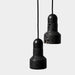 Black Lava F Concrete Minimalist Line Pendant Light.