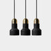 Black Lava F Concrete Minimalist Line Pendant Light.