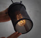 Black Mesh Cylinder Industrial Loft Pendant Light.