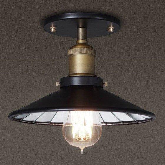 Black Mirror Shade Industrial Ceiling Light - DWHOME