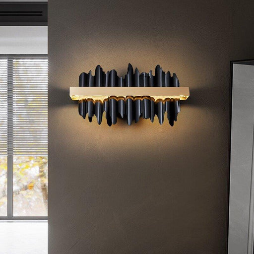 Black Waves Wall Lamp.