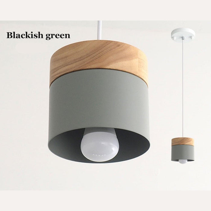 Nordic Style Wooden Macaron Ceiling Light - DWHOME