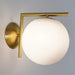 Blown Glass Opal Glass Wall Lamp - Vakkerlight