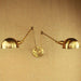 Brass Double Head Shade Industrial Wall Light.