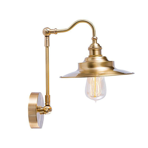 Brass Gooseneck Wall Light.