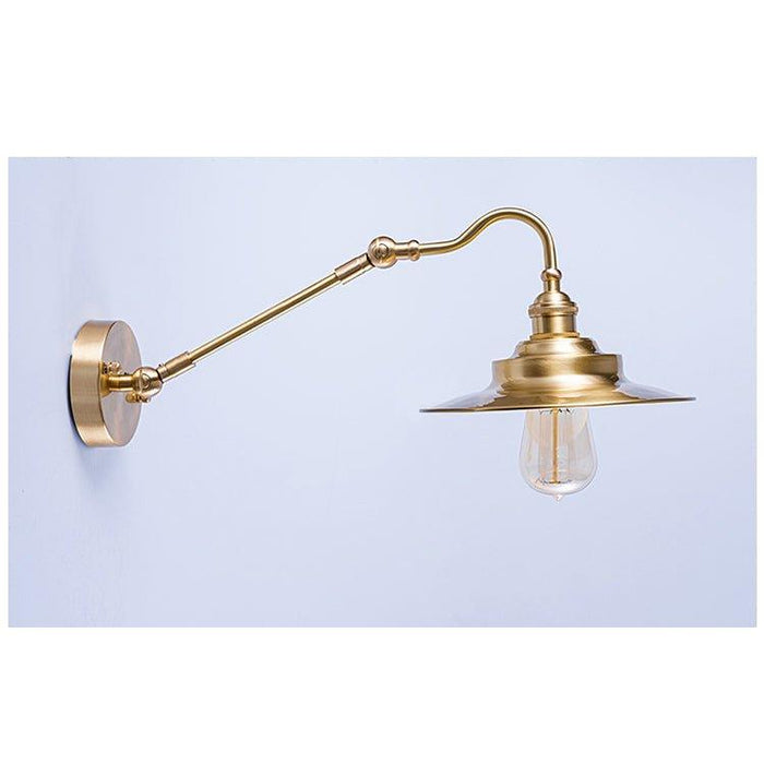 Brass Gooseneck Wall Light.