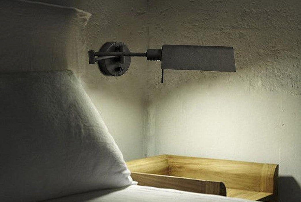 Brooklyn Black Industrial Wall Light-DWHOME
